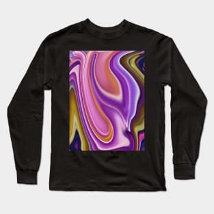 Abstract Liquify Art Pattern Long Sleeve T-Shirt